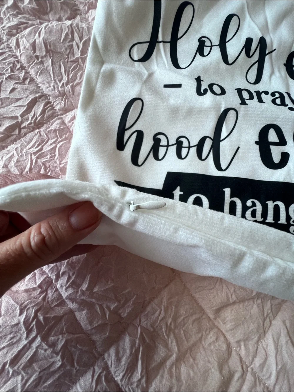 Source Unknown white pillow